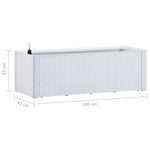 ZNTS Garden Raised Bed with Self Watering System White 100x43x33 cm 313959
