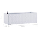 ZNTS Garden Raised Bed with Self Watering System White 100x43x33 cm 313959