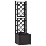ZNTS Garden Raised Bed with Trellis and Self Watering System Anthracite 313965