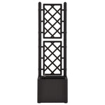 ZNTS Garden Raised Bed with Trellis and Self Watering System Anthracite 313965
