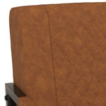 ZNTS Armchair Matt Brown Faux Leather 325751