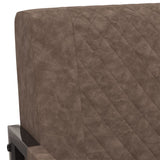 ZNTS Armchair Dark Brown Faux Leather 325754