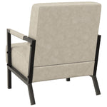 ZNTS Armchair Light Grey Faux Leather 325755