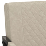 ZNTS Armchair Light Grey Faux Leather 325755