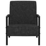 ZNTS Armchair Black Faux Leather 325756