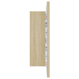 ZNTS LED Bathroom Mirror Cabinet Sonoma Oak 40x12x45 cm 804951