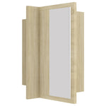 ZNTS LED Bathroom Mirror Cabinet Sonoma Oak 40x12x45 cm 804951