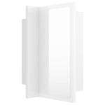 ZNTS LED Bathroom Mirror Cabinet High Gloss White 40x12x45 cm 804953