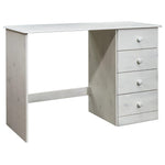 ZNTS Desk with 4 Drawers 110x50x74 cm Solid Pine Wood 325531