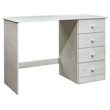 ZNTS Desk with 4 Drawers 110x50x74 cm Solid Pine Wood 325531