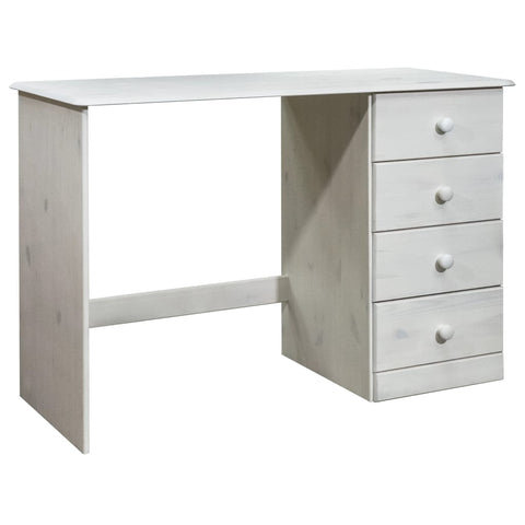 ZNTS Desk with 4 Drawers 110x50x74 cm Solid Pine Wood 325531
