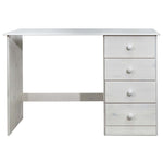 ZNTS Desk with 4 Drawers 110x50x74 cm Solid Pine Wood 325531