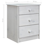 ZNTS Chest of Drawers 43x34x53 cm Solid Pine Wood 325537
