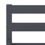 ZNTS Bed Frame with 2 Drawers Grey Solid Pine Wood 140x200 cm 3060696