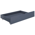 ZNTS Bed Frame with 2 Drawers Grey Solid Pine Wood 120x200 cm 3060704