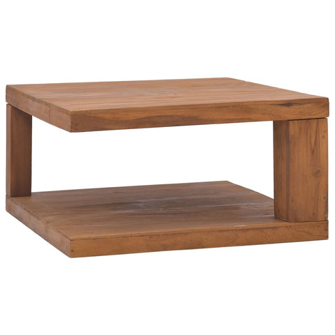 ZNTS Coffee Table 65x65x33 cm Solid Teak Wood 326127