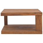 ZNTS Coffee Table 65x65x33 cm Solid Teak Wood 326127