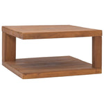 ZNTS Coffee Table 65x65x33 cm Solid Teak Wood 326127