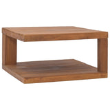 ZNTS Coffee Table 65x65x33 cm Solid Teak Wood 326127