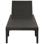 ZNTS Sun Lounger Plastic Anthracite 315827