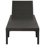 ZNTS Sun Lounger Plastic Anthracite 315827