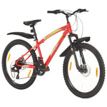 ZNTS Mountain Bike 21 Speed 26 inch Wheel 36 cm Red 3067222