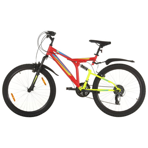 ZNTS Mountain Bike 21 Speed 26 inch Wheel 49 cm Red 3067228