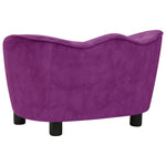 ZNTS Dog Sofa Burgundy 66x43x40 cm Plush 171129