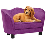 ZNTS Dog Sofa Burgundy 66x43x40 cm Plush 171129