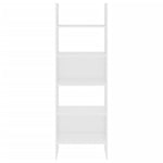 ZNTS Book Cabinet White 60x35x180 cm Engineered Wood 803407