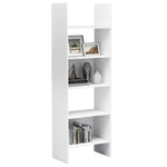 ZNTS Book Cabinet White 60x35x180 cm Engineered Wood 803407