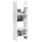 ZNTS Book Cabinet White 60x35x180 cm Engineered Wood 803407