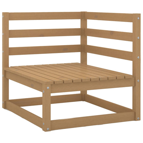 ZNTS Garden Corner Sofa Honey Brown Solid Wood Pine 805663