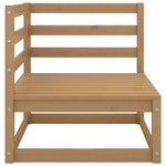 ZNTS Garden Corner Sofa Honey Brown Solid Wood Pine 805663