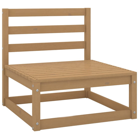 ZNTS Garden Middle Sofa Honey Brown Solid Wood Pine 805668