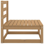 ZNTS Garden Middle Sofa Honey Brown Solid Wood Pine 805668