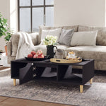 ZNTS Coffee Table Grey 103.5x60x35 cm Engineered Wood 806015