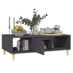 ZNTS Coffee Table Grey 103.5x60x35 cm Engineered Wood 806015
