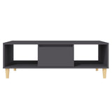 ZNTS Coffee Table Grey 103.5x60x35 cm Engineered Wood 806015