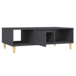 ZNTS Coffee Table Grey 103.5x60x35 cm Engineered Wood 806015