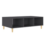ZNTS Coffee Table Grey 103.5x60x35 cm Engineered Wood 806015