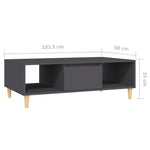 ZNTS Coffee Table Grey 103.5x60x35 cm Engineered Wood 806015