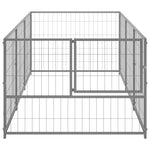 ZNTS Dog Kennel Silver 300x100x70 cm Steel 150794