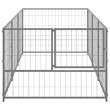 ZNTS Dog Kennel Silver 300x100x70 cm Steel 150794