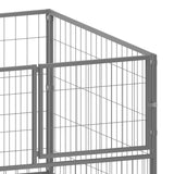 ZNTS Dog Kennel Silver 300x100x70 cm Steel 150794