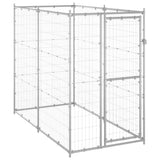 ZNTS Outdoor Dog Kennel Galvanised Steel 110x220x180 cm 150801