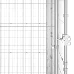 ZNTS Outdoor Dog Kennel Galvanised Steel 110x220x180 cm 150801