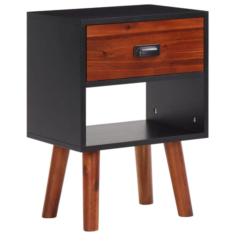 ZNTS Nightstand 40x30x57 cm Solid Acacia Wood and MDF 327453