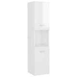 ZNTS Bathroom Furniture Set High Gloss White Engineered Wood 3071150