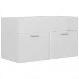 ZNTS Bathroom Furniture Set High Gloss White Engineered Wood 3071150